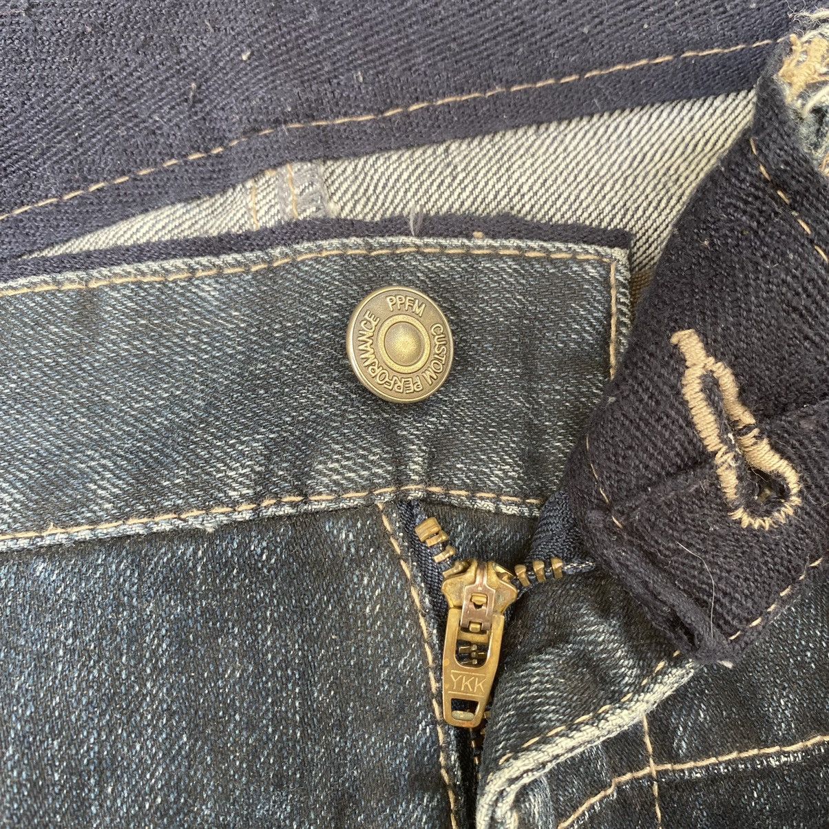 If Six Was Nine PPFM Bush Pant Jeans Hybrid Bondage Punk Style Denim Grunge Size US 31 - 9 Thumbnail