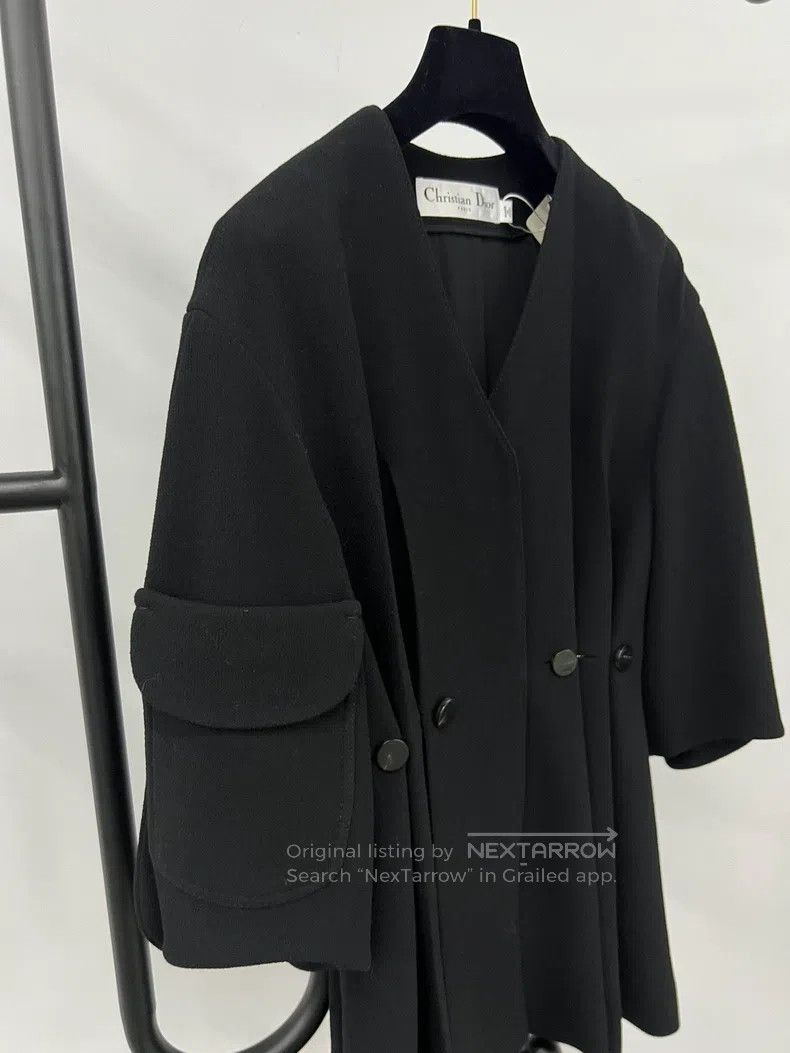 Dior Dior Black medium-length woollen coat Size XS / US 0-2 / IT 36-38 - 3 Thumbnail