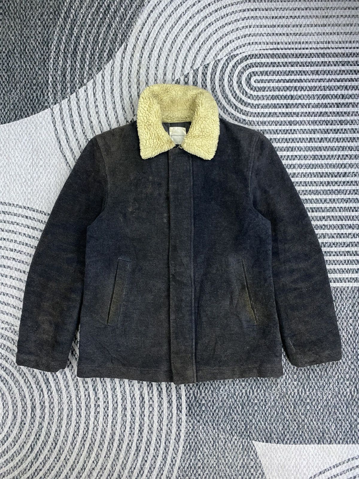 Boycott Vintage Boycott Heavyweight Sherpa Collar Suede Jacket Size US M / EU 48-50 / 2 - 1 Thumbnail
