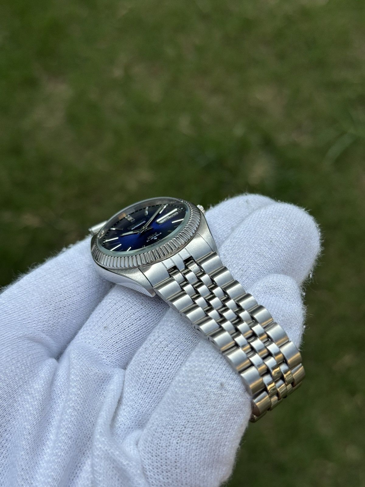 Seiko Seiko 5 DX Fluted Bezel Automatic 6309 Japanese mens Watch Size 36 - 3 Thumbnail
