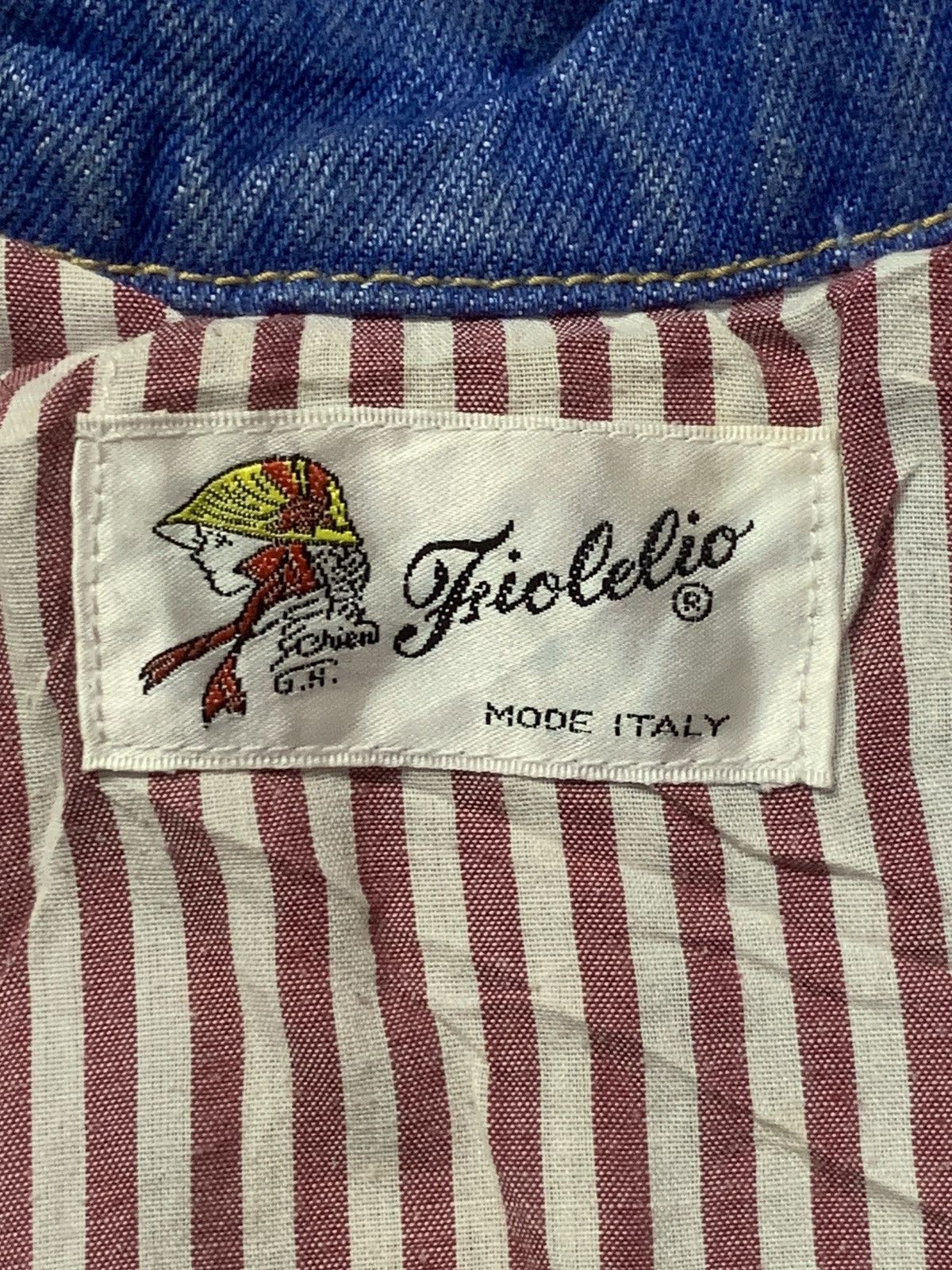 Other Rare Design Vintage Fiolelio Mode Italy Denim Jackets Size S / US 4 / IT 40 - 4 Thumbnail