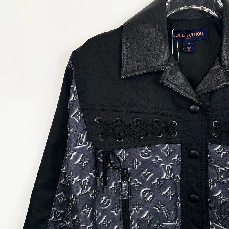 Louis Vuitton Louis Vuitton Color-block logo full print lapel long-sleev Size XXS / US 00 / IT 34 - 3 Thumbnail