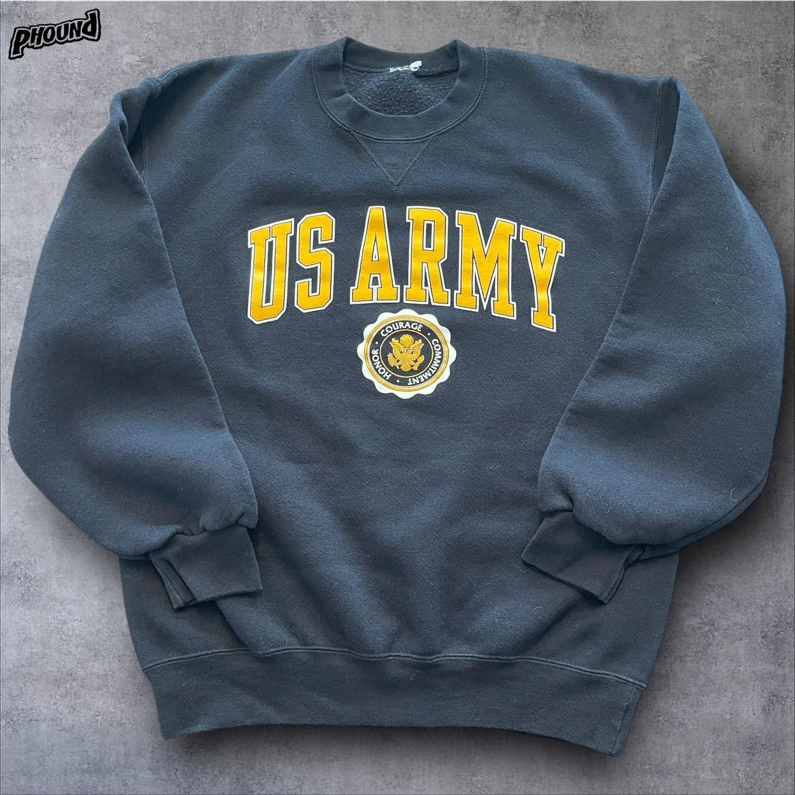Jerzees US Army Sweatshirt Mens XL Crewneck Pullover Honor Courage Size US L / EU 52-54 / 3 - 1 Thumbnail