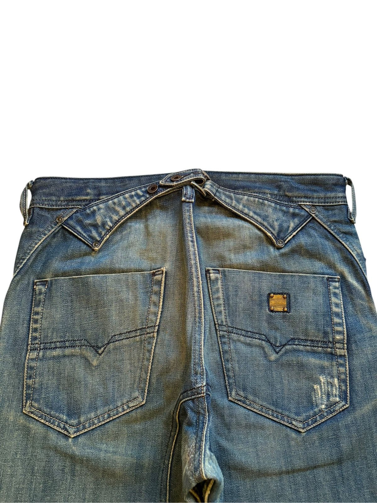 Diesel Vintage Diesel Pheyo Mud Wash Buckle Back Baggy Jeans Size US 32 / EU 48 - 8 Thumbnail
