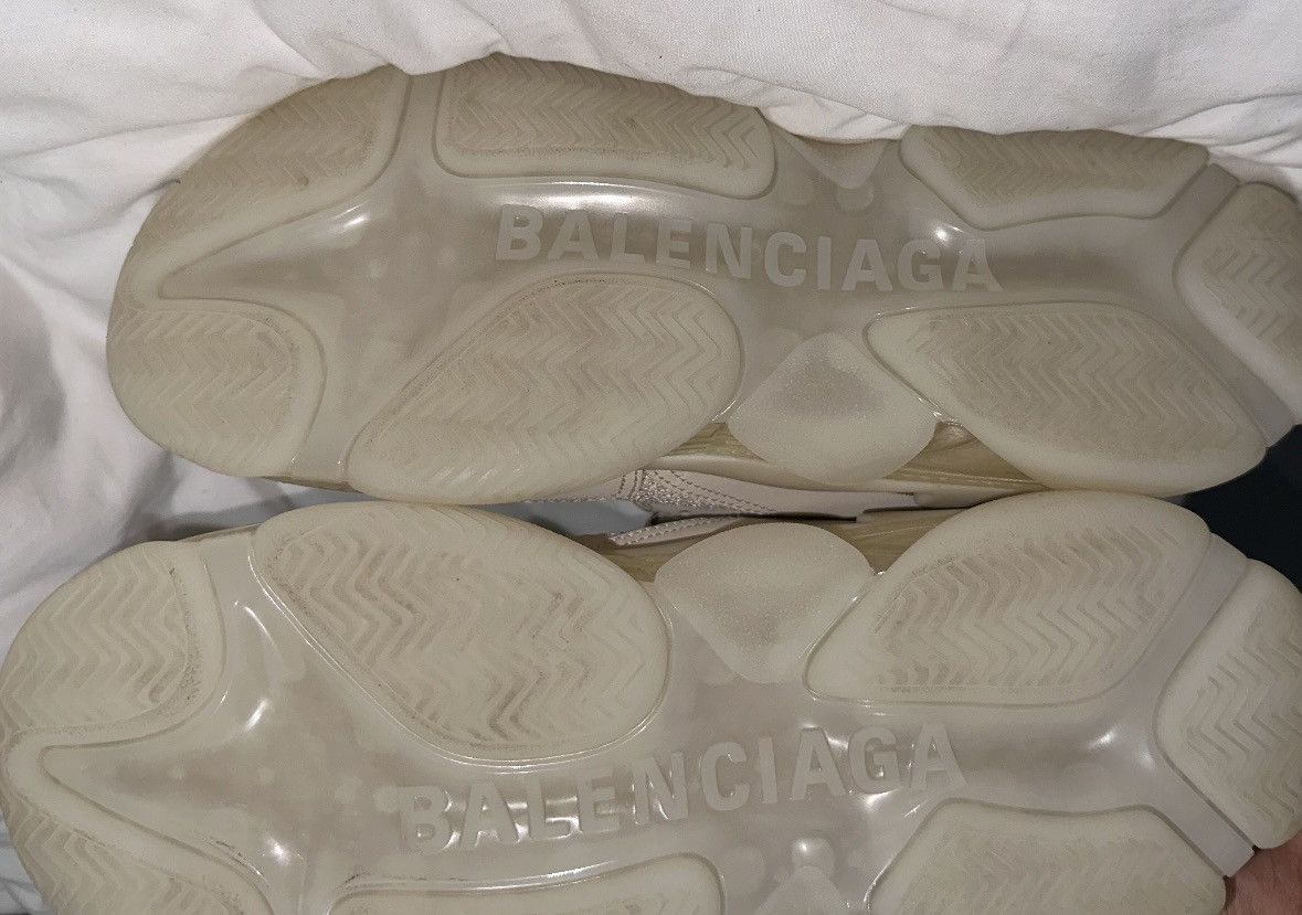 Balenciaga Balenciaga Triple S White Transparent Sole Size US 8.5 / EU 41-42 - 7 Thumbnail