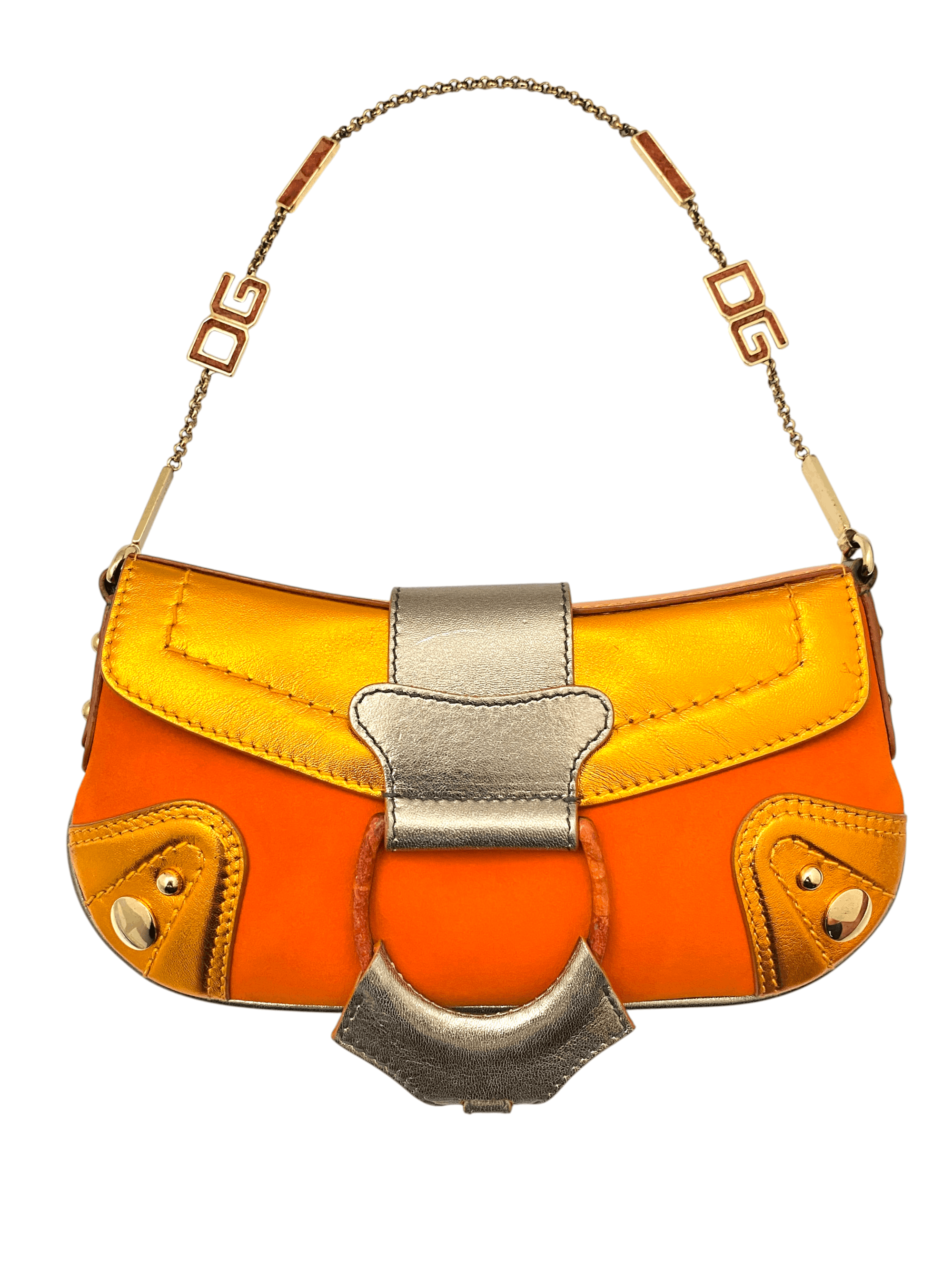 Dolce & Gabbana Dolce & Gabbana DG D-Ring Baguette Chain Shoulder Hand Bag Size ONE SIZE - 1 Thumbnail