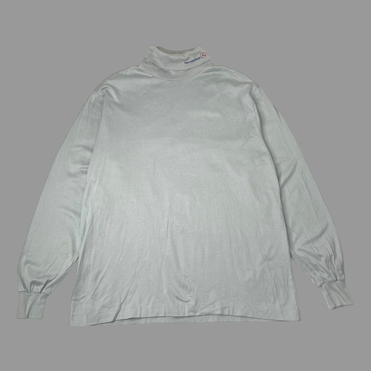 Mercedes-Benz × Vintage Vintage 90s Mercedes Benz turtle neck Size US L / EU 52-54 / 3 - 1 Thumbnail