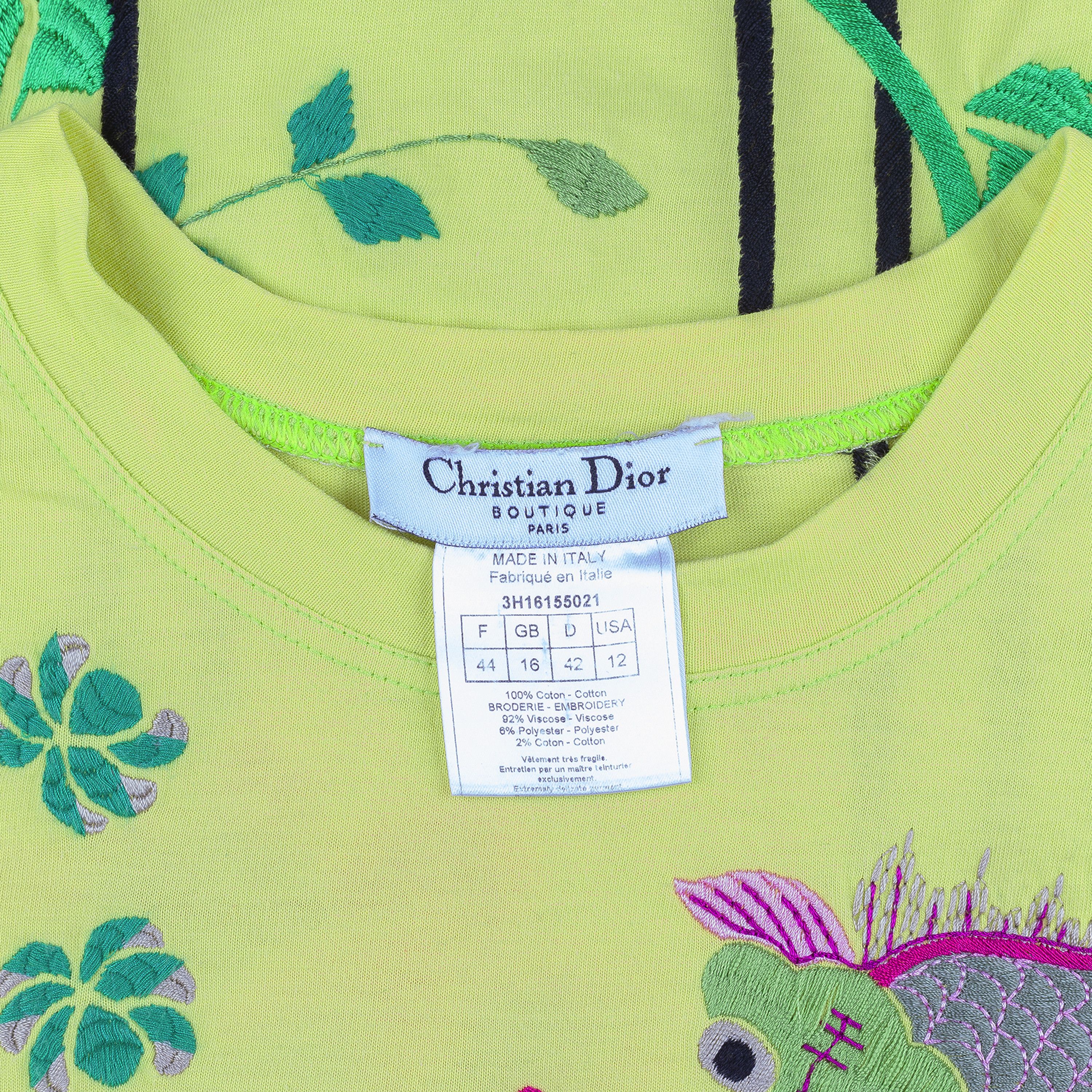 Dior Christian Dior Adiorable Yellow Vintage Baseball T-Shirt (L) Size L / US 10 / IT 46 - 5 Thumbnail
