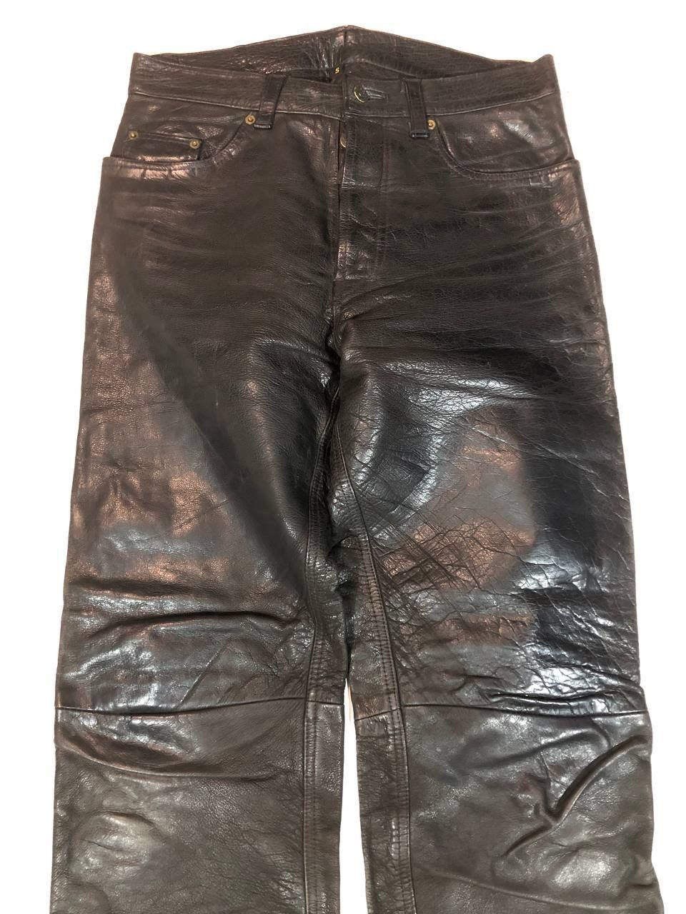 Leather × Vintage Racing Moto Leather Pants Vintage Size US 31 - 2 Thumbnail