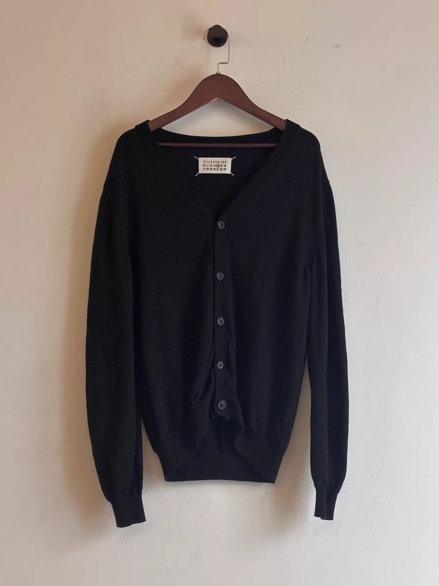 Maison Margiela Maison Margiela AW2009 Vneck Wool Cardigan M Line14 Size US M / EU 48-50 / 2 - 2 Thumbnail