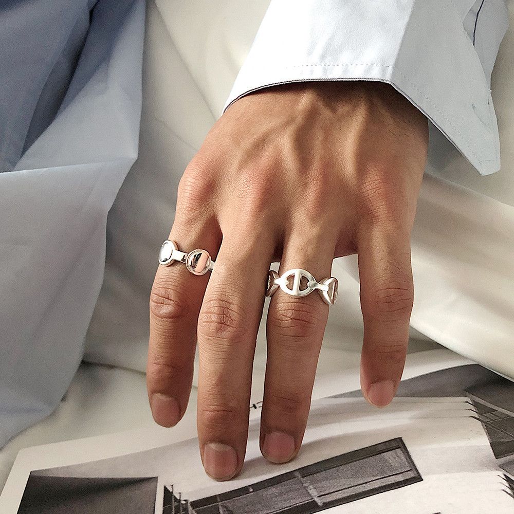 Jewelry New Design Jewelry Rings Open Size Chrome Ring (Size 7-13) Size ONE SIZE - 3 Thumbnail