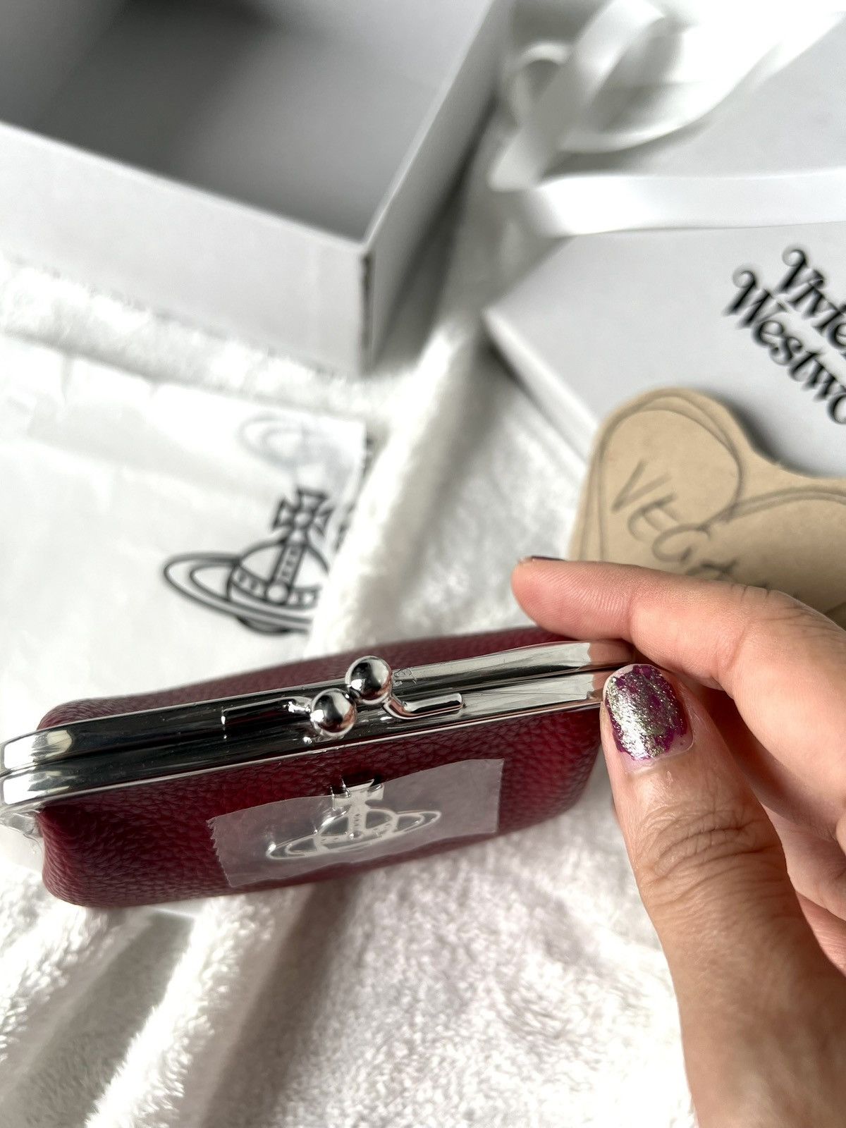 Vivienne Westwood Vivienne Westwood Vegan Coin Purse – Wine Red Size ONE SIZE - 7 Thumbnail