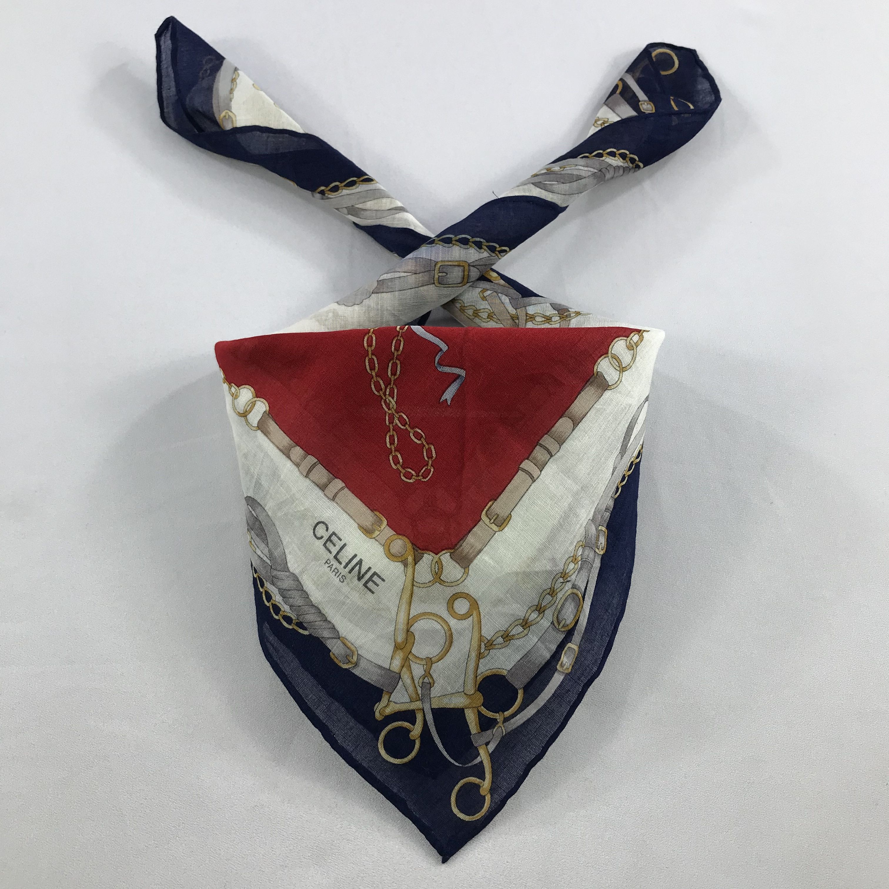 Celine × Vintage Celine Bandana / Handkerchief / Neckerchief - S2756A Size ONE SIZE - 3 Thumbnail
