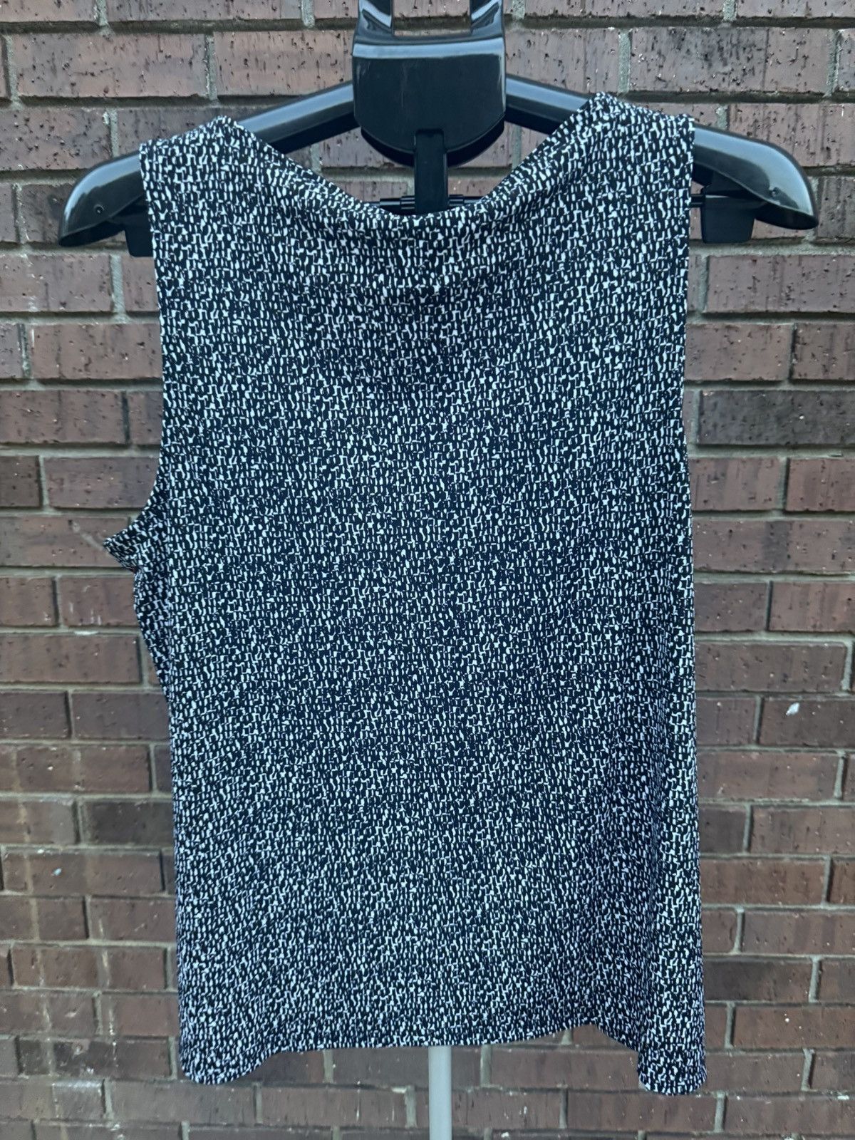 White House Black Market White House Black Market Black White Sleeveless Top Blouse Size XL / US 12-14 / IT 48-50 - 7 Thumbnail