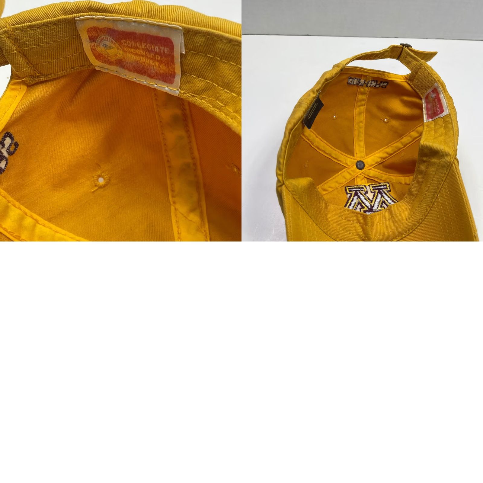 Vintage VINTAGE Minnesota Golden Gophers Hat Signature NCAA Sports Cotton Dad Hat Yellow Adjustable One Size Men Size ONE SIZE - 8 Thumbnail