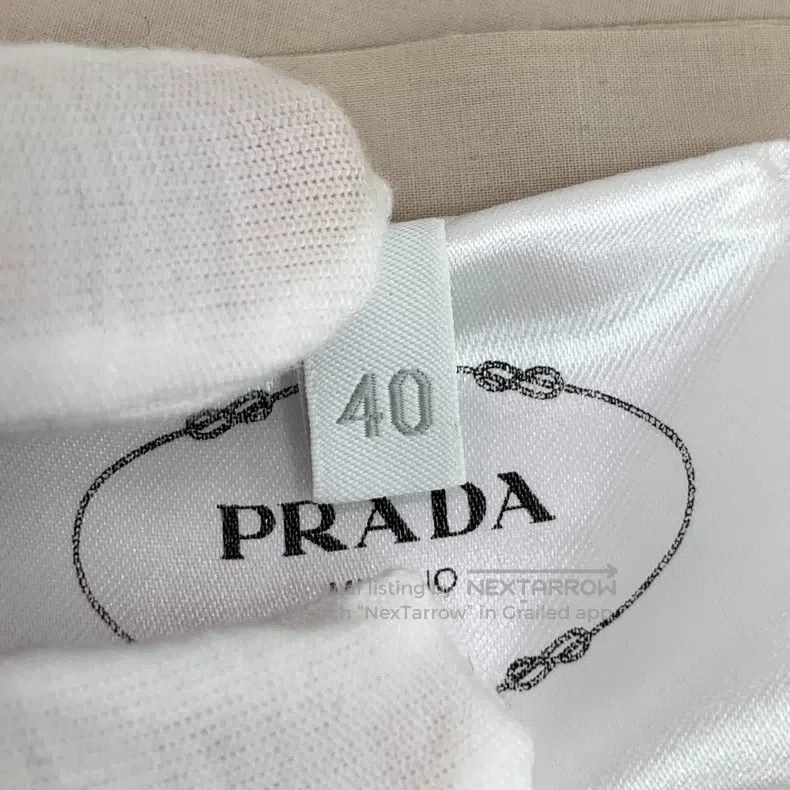 Prada Prada 24 brown cotton lapel long-sleeved windbreaker coat Size US XXS / EU 40 - 8 Thumbnail