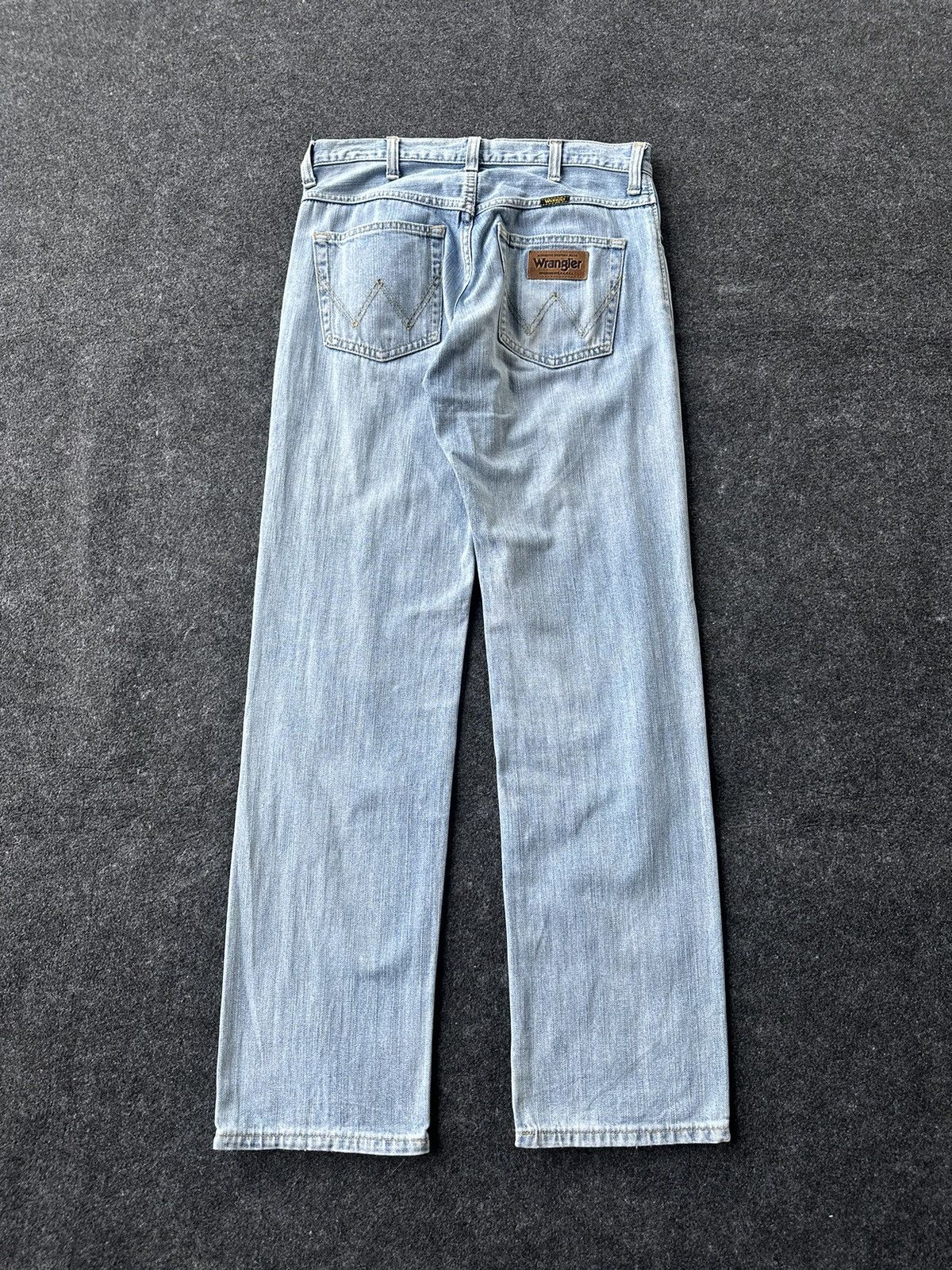 Fadeless × Vintage × Wrangler Wrangler Vintage Light Blue Washed Denim D193 Size US 30 / EU 46 - 4 Thumbnail
