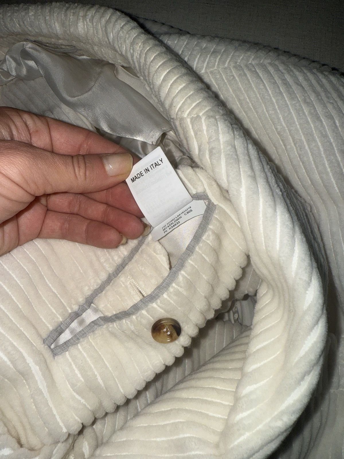 Brunello Cucinelli Brunello cucinelli white pinstripe blazer Size US S / EU 44-46 / 1 - 11 Thumbnail