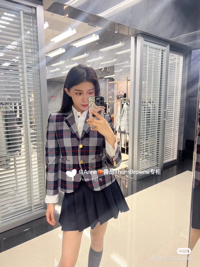 Thom Browne Thom Browne Size 42Plaid Suit Jacket 2501-Nextarrow Size 42R - 9 Thumbnail