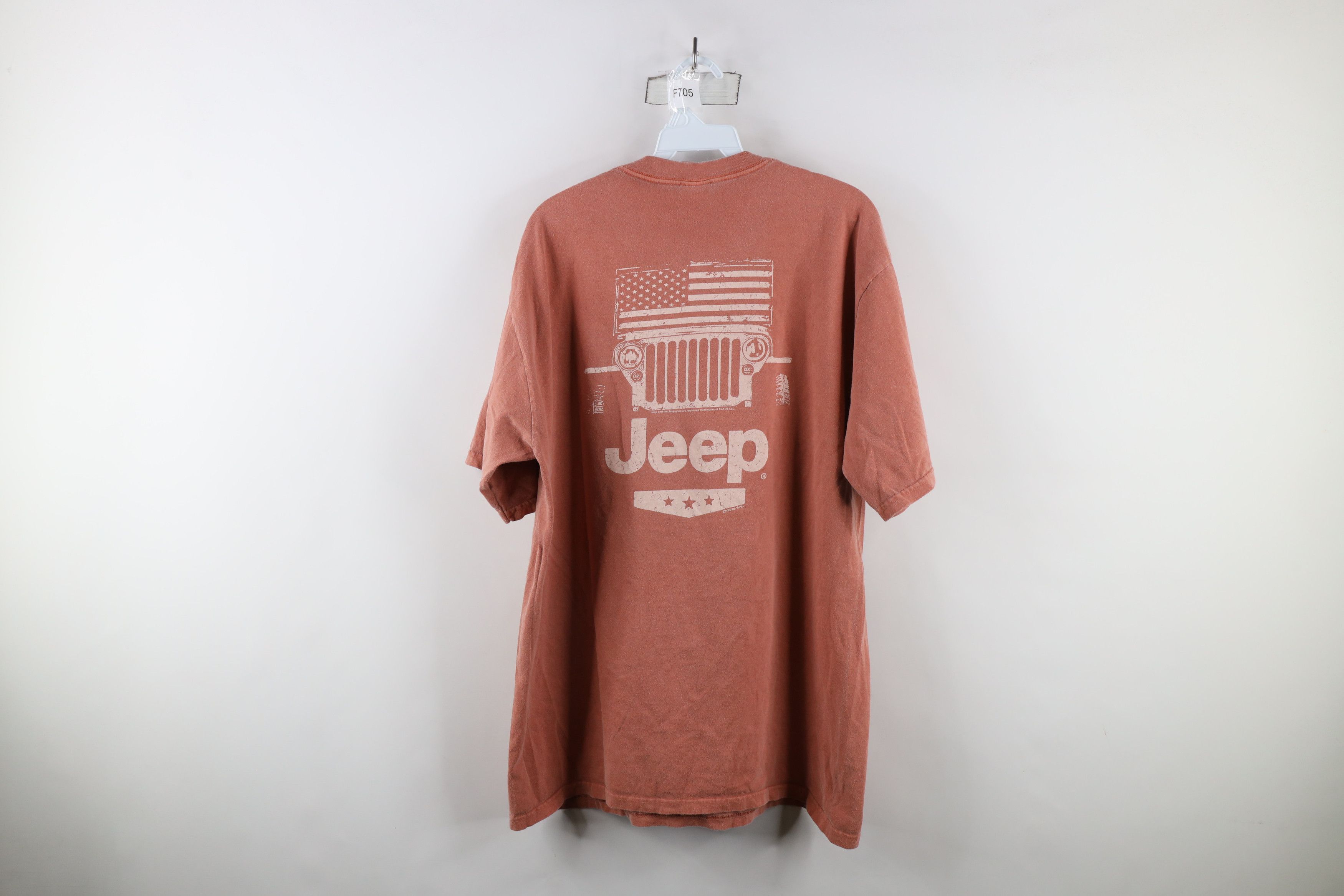 Vintage Vintage Jeep Motor Co Stonewash Spell Out T-Shirt Cotton Size US L / EU 52-54 / 3 - 11 Thumbnail