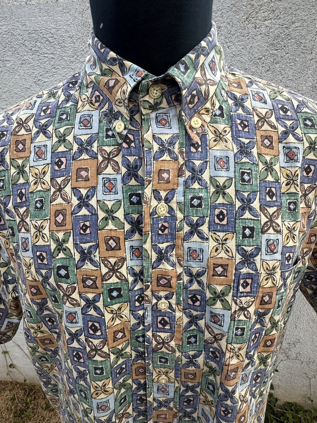 Reyn Spooner PreOwned Reyn Spooner Classic Fit Hawaiian Print Men's Large Size US L / EU 52-54 / 3 - 3 Thumbnail