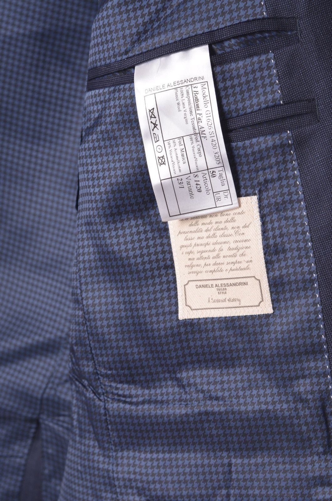 Daniele Alessandrini Daniele Alexssandrini Wool Daily Blazer 50 Size 50R - 4 Thumbnail