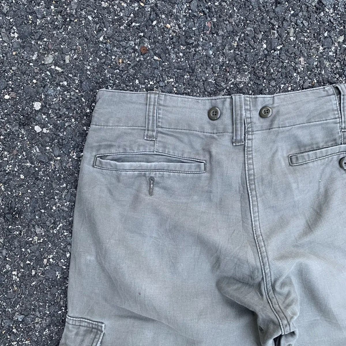Japanese Brand Back Number Utility Faded Tactical Heavy Cotton Cargo Pants Size US 32 / EU 48 - 12 Thumbnail