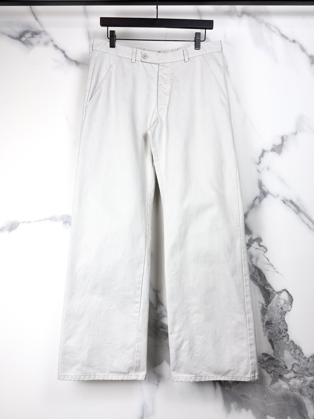 Dior × Hedi Slimane SS05 Dior Homme Beck Wide Leg Buttoned Trousers Pants Size US 32 / EU 48 - 1 Thumbnail