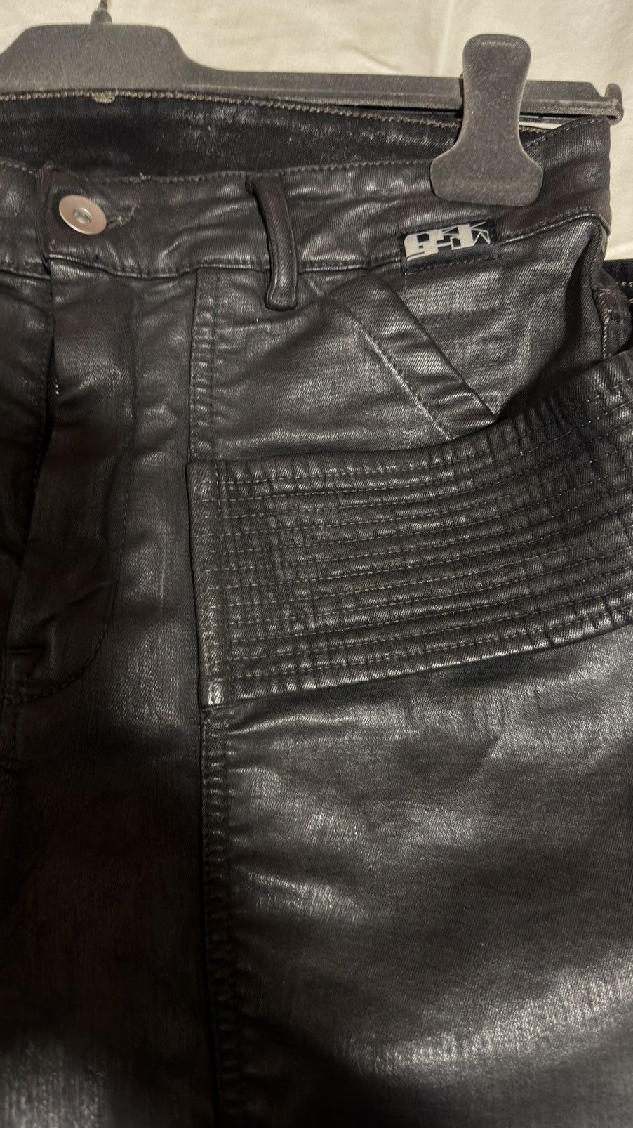 Rick Owens Rick Owens heavy waxed easy creatch jeans Size US 30 / EU 46 - 7 Thumbnail