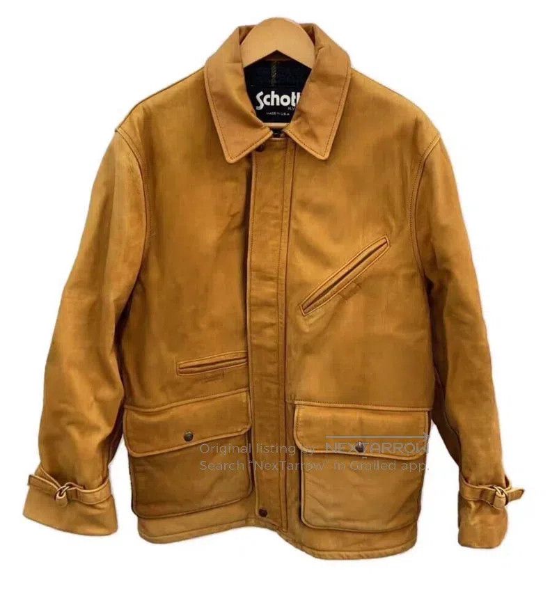 Other Straight lapel leather jacket Size US XS / EU 42 / 0 - 1 Thumbnail