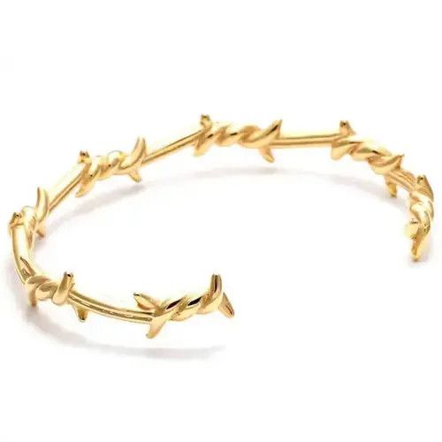 Jewelry Punk Style Thorns Wire Bangle Bracelet Size ONE SIZE - 3 Thumbnail