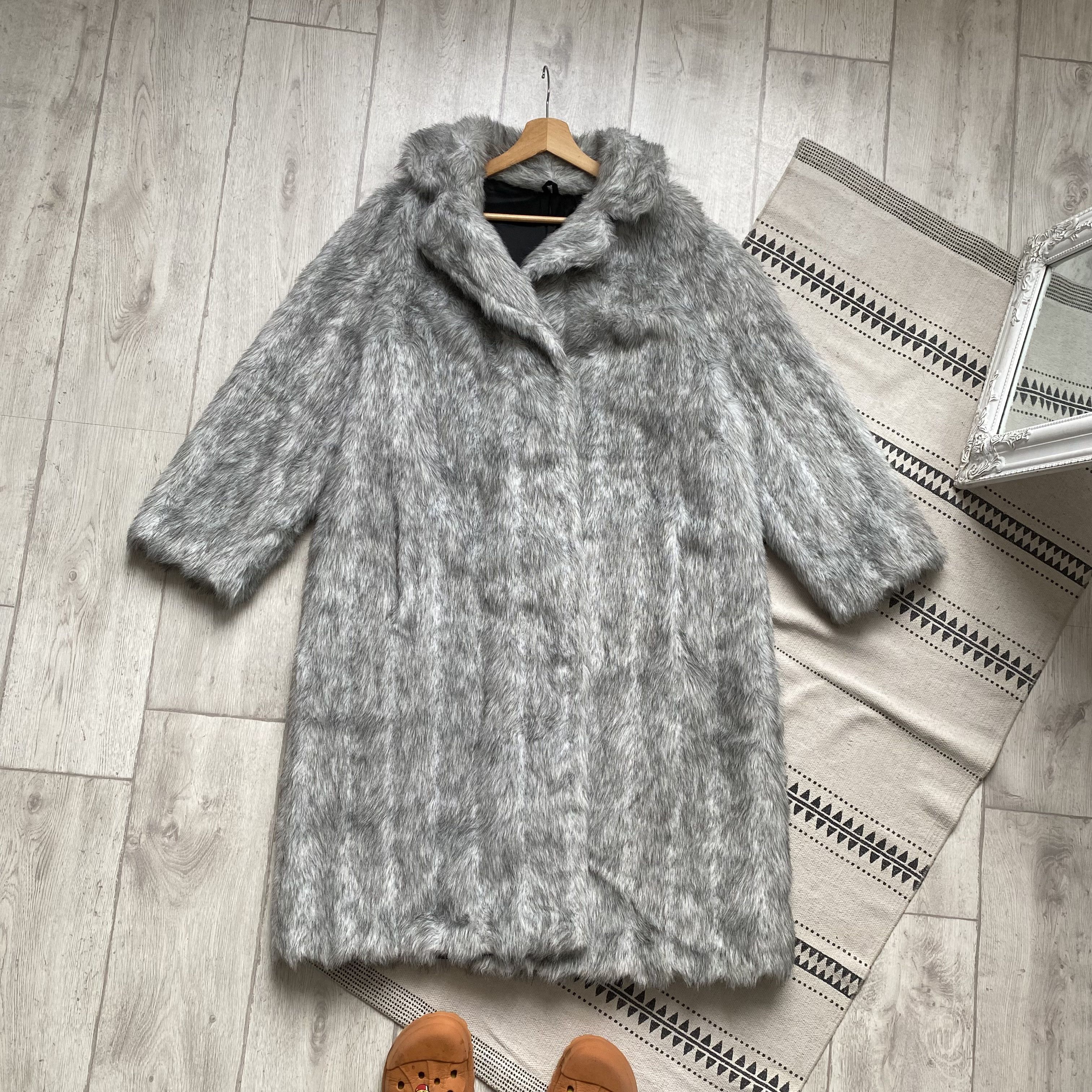 If Six Was Nine Y2K Japanese Vintage 90s Faux Fur Coat Maxi opium Size US L / EU 52-54 / 3 - 7 Thumbnail