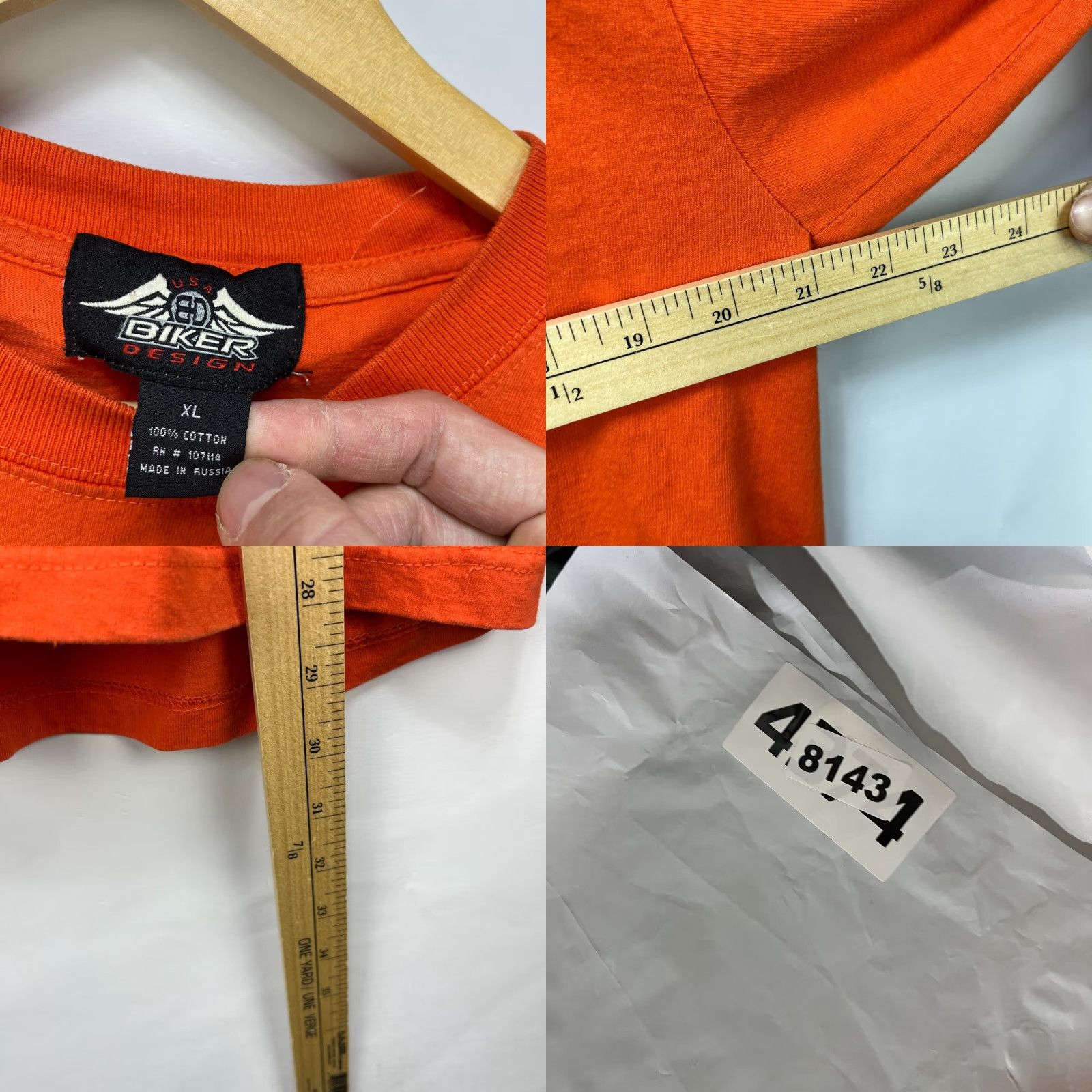 Harley Davidson VINTAGE Harley-Davidson Long Sleeve T-Shirt XL Biker Hot Girl Boobs Flames Orange Men Mens Shirts Size US XL / EU 56 / 4 - 8 Thumbnail