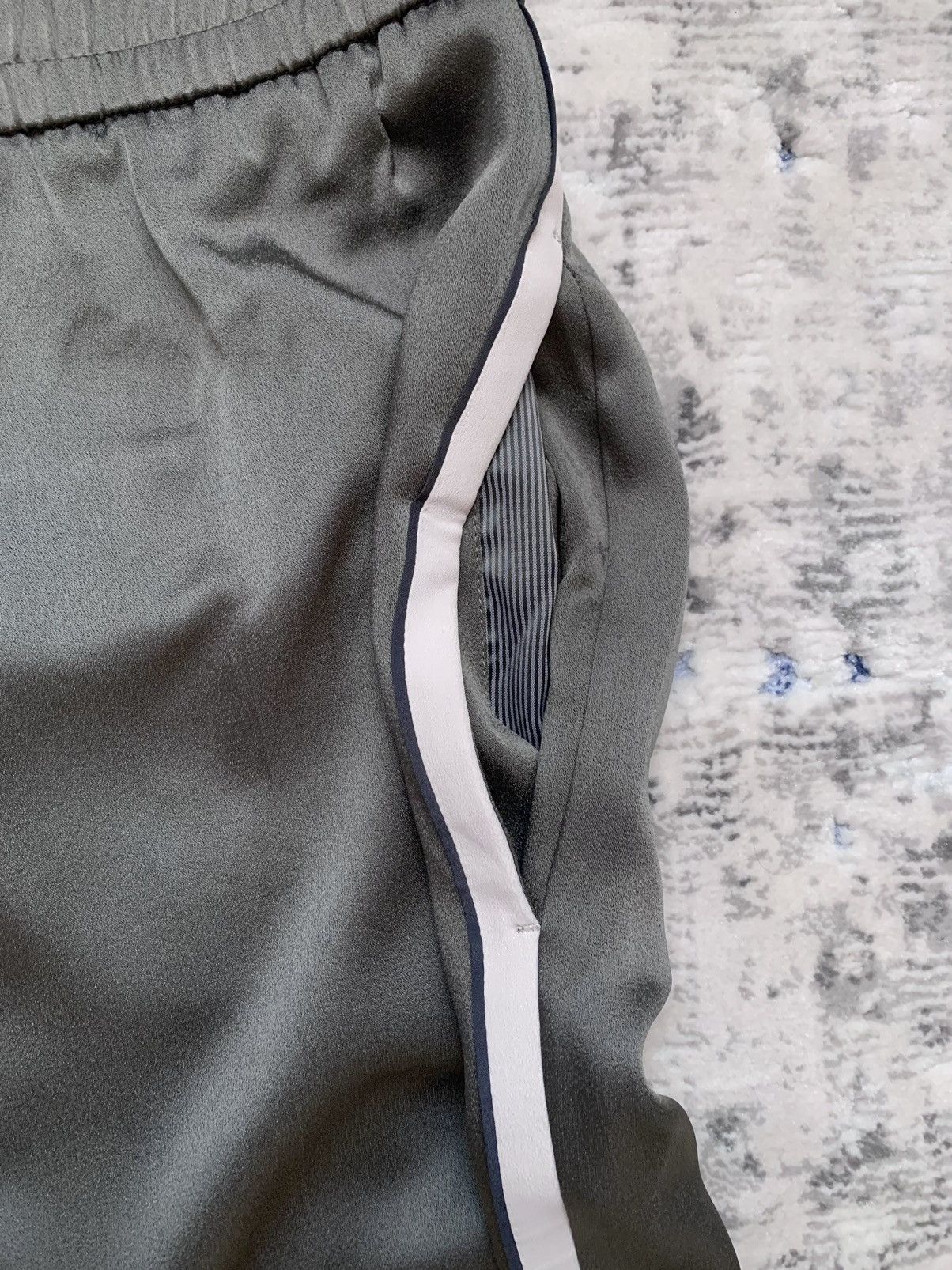 Brunello Cucinelli Brunello Cucinelli Track Stripe Pull-On Silk Pant Size 30" / US 8 / IT 44 - 5 Thumbnail