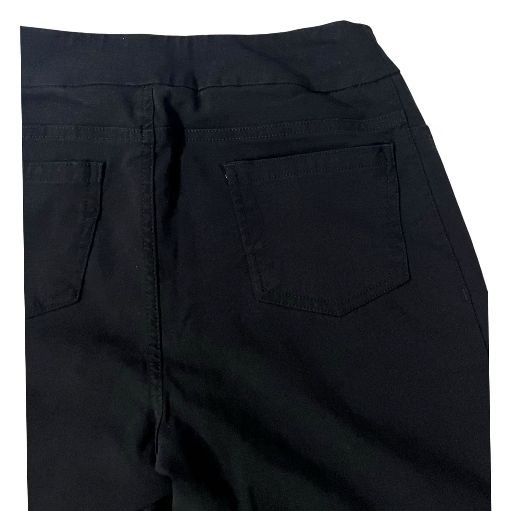 Soft Surroundings Soft Surroundings Bermuda Shorts Women XS Black Slim Stretch Petite Size 26" / US 2 / IT 38 - 4 Thumbnail