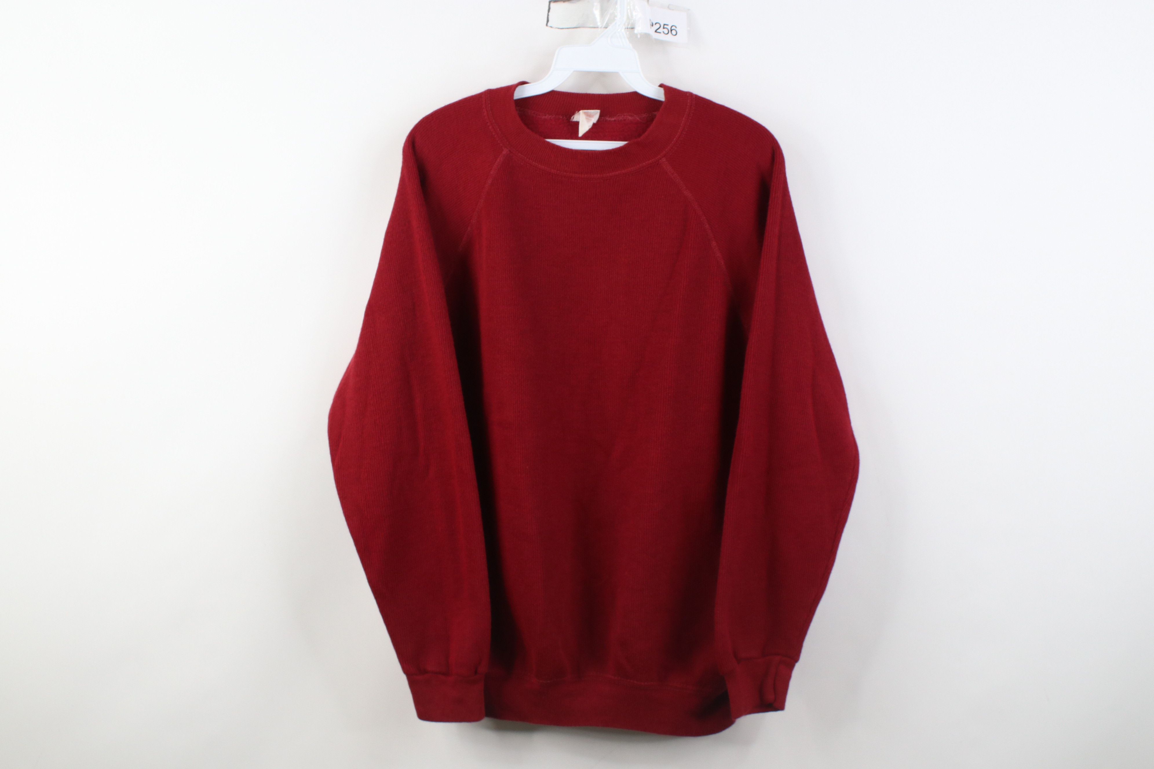 Vintage Vintage 60s 70s Streetwear Ribbed Knit Raglan Sweatshirt USA Size US XL / EU 56 / 4 - 1 Thumbnail