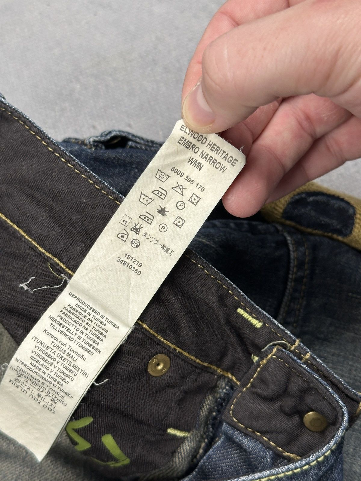 G-Star Vintage G-Star RAW Elwood Heritage Embro Narrow Jeans 96 y2k Size 30" / US 8 / IT 44 - 11 Thumbnail