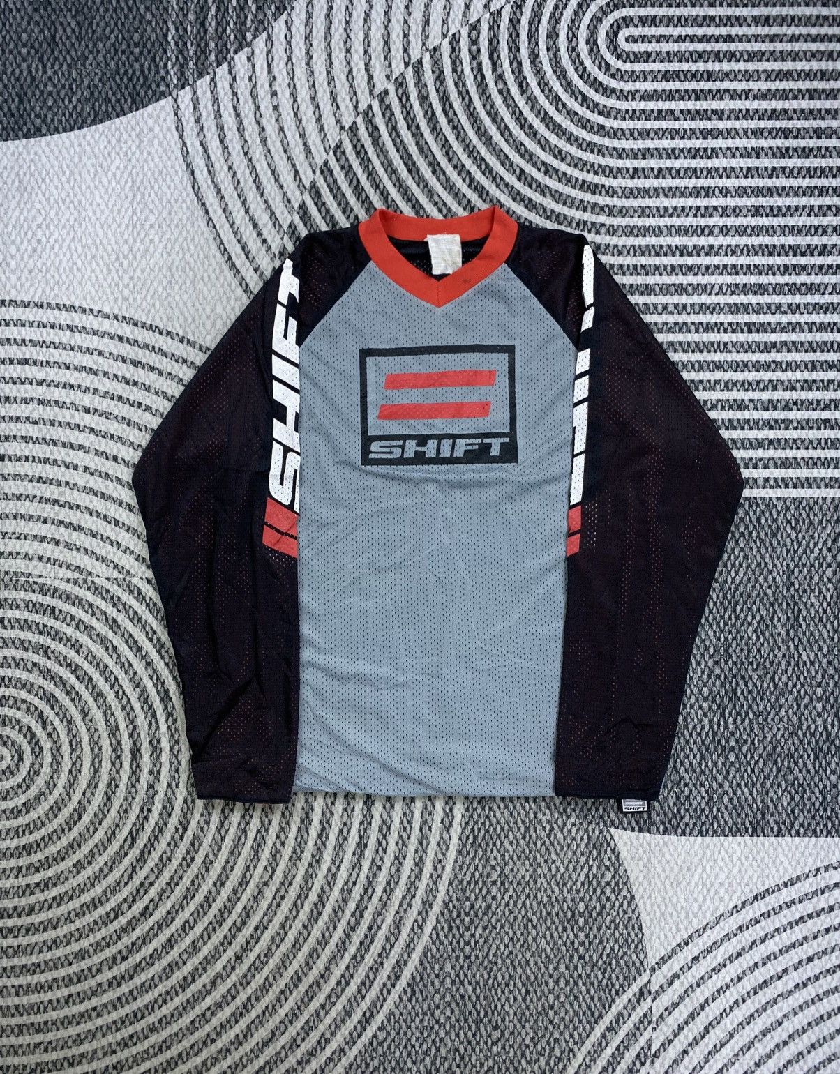 Japanese Brand Vintage SHIFT Motorcross Big Logo Longsleeve Jersey Shirt Size US M / EU 48-50 / 2 - 2 Thumbnail