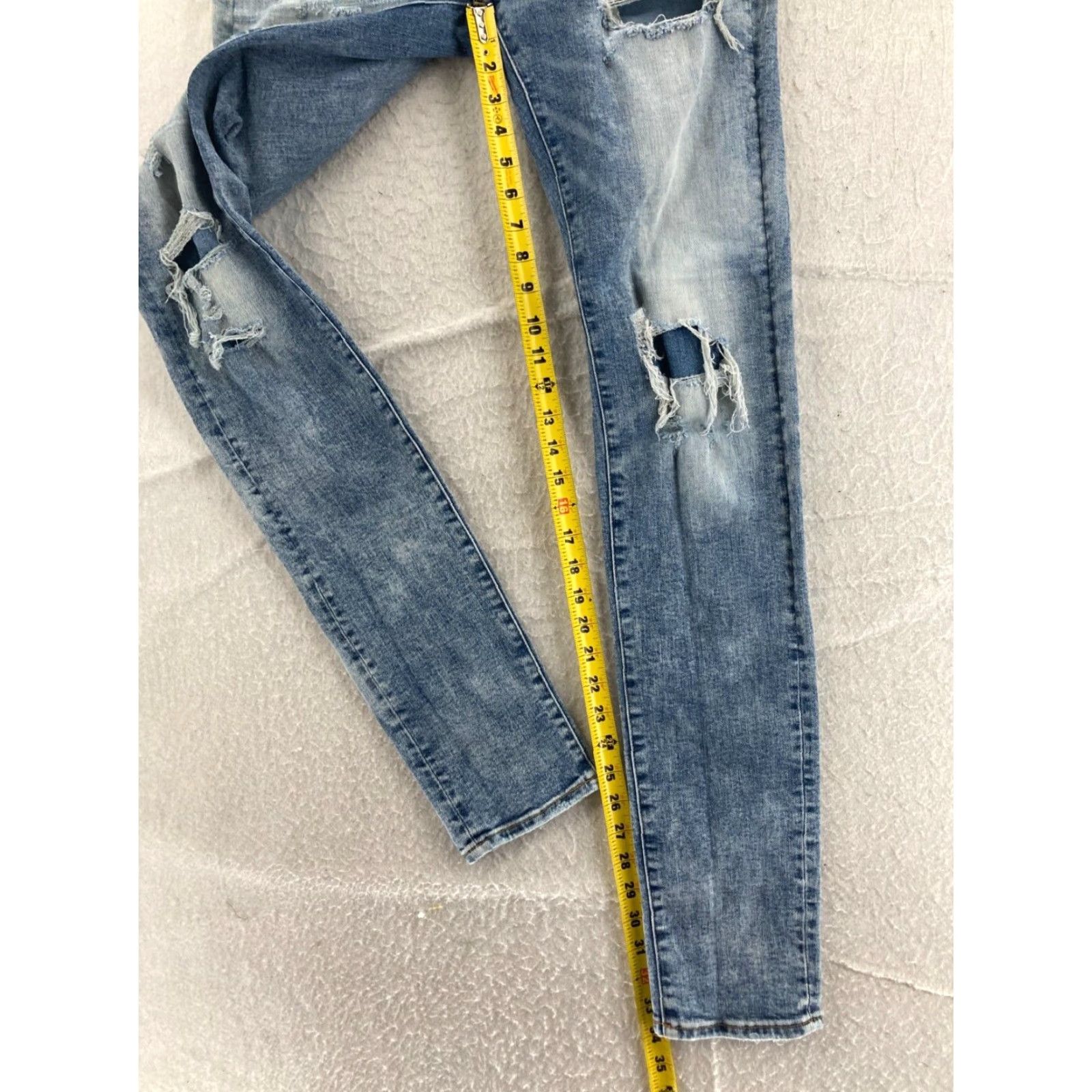 American Eagle Outfitters American Eagle Next Level Mens 30x32 Airflex Distressed Jeans Size US 30 / EU 46 - 5 Thumbnail