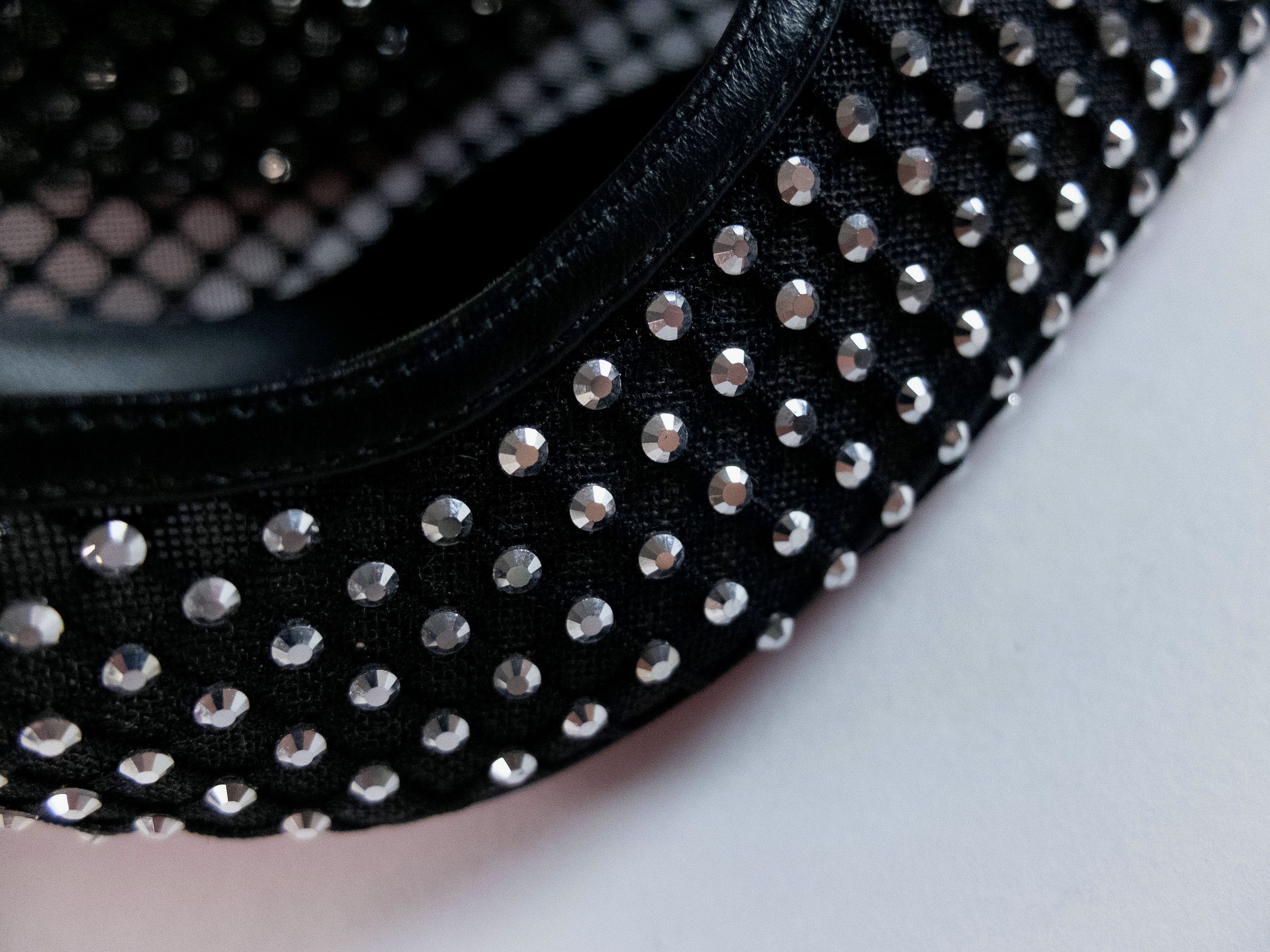 Christian Louboutin CHRISTIAN LOUBOUTIN Apostropha Mesh Strass black pumps 37.5 Size US 7.5 / IT 37.5 - 6 Thumbnail