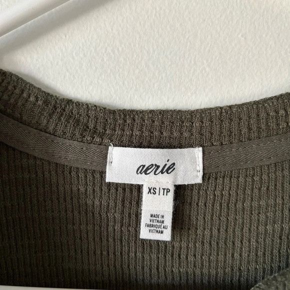 American Eagle Outfitters Aerie Green Tank Top Size XS / US 0-2 / IT 36-38 - 3 Thumbnail