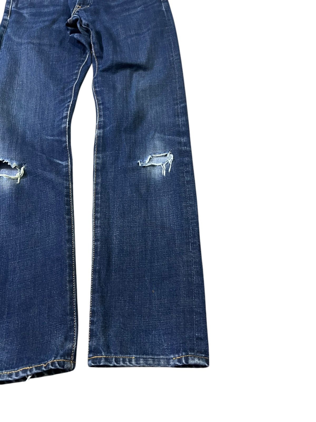 45rpm × If Six Was Nine × Le Grande Bleu (L.G.B.) Vintage 90’s Style 45rpm Distress Jeans Very Rare Size US 28 / EU 44 - 4 Thumbnail