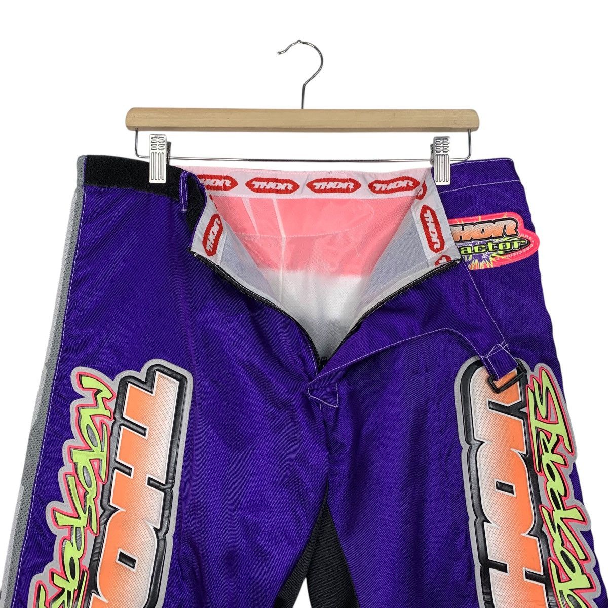 Other Vintage 90s Thor Reactor Motorcross Racing Pants Size US 34 / EU 50 - 12 Thumbnail