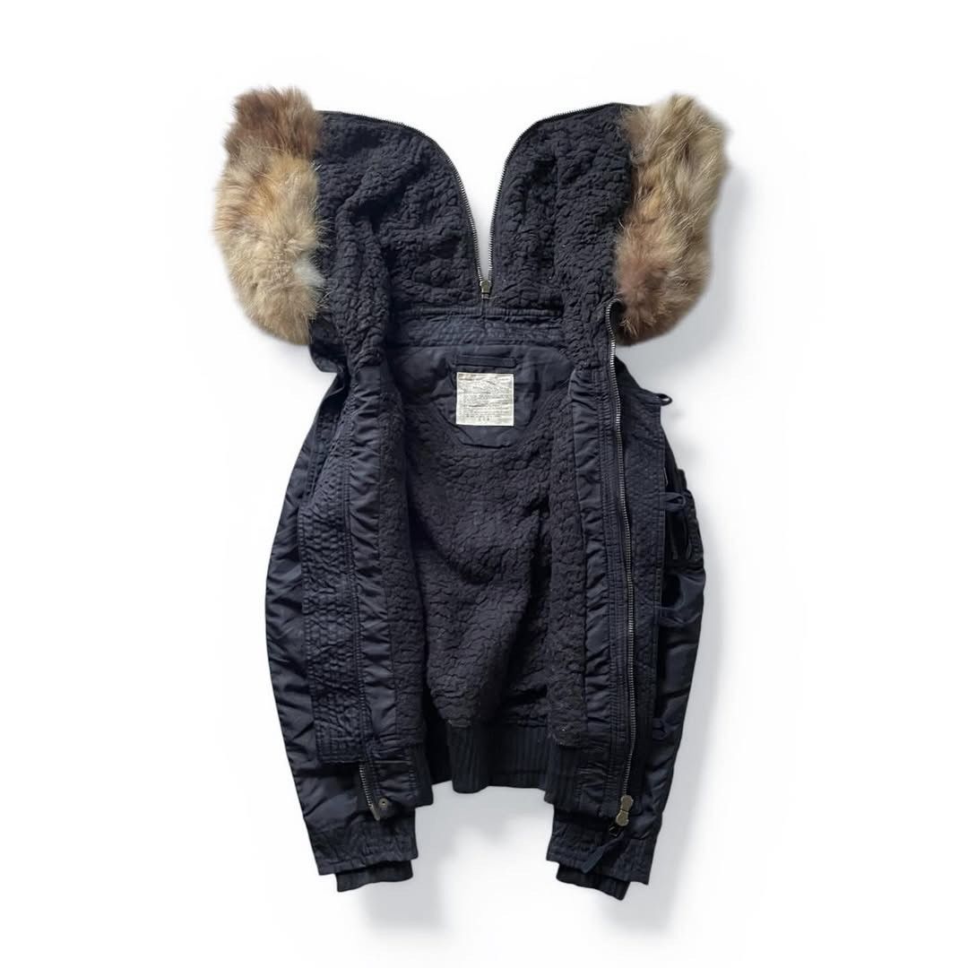 GOA GOA Raccoon Fur Bomber Jacket Size US S / EU 44-46 / 1 - 8 Thumbnail