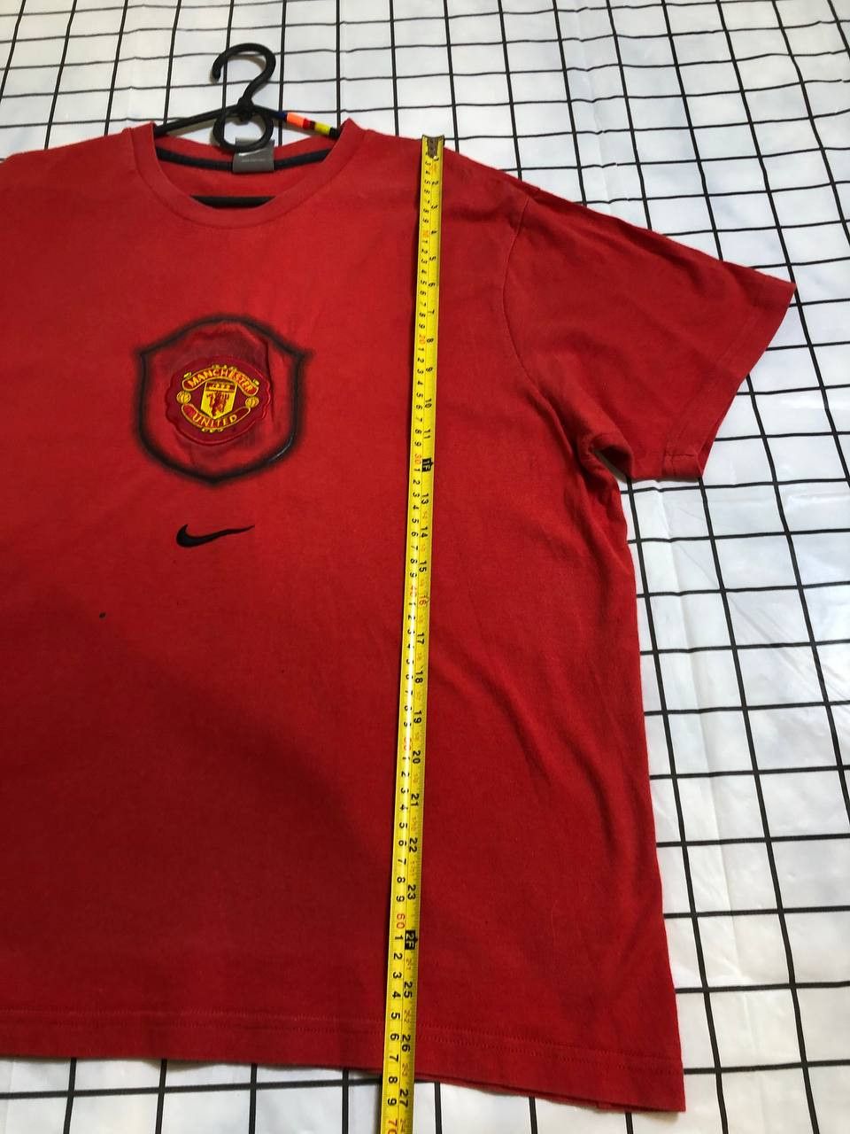 Nike Vintage Manchester United Nike Centre Logo Swoosh T-Shirt Size US XL / EU 56 / 4 - 3 Thumbnail