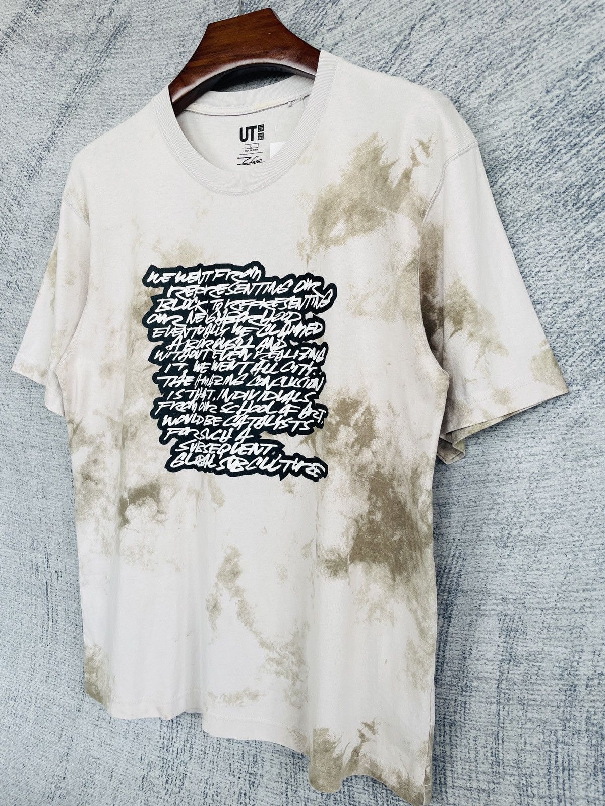 Futura × Japanese Brand × Uniqlo Uniqlo x Futura Tie Dye Shirt Size US L / EU 52-54 / 3 - 4 Thumbnail