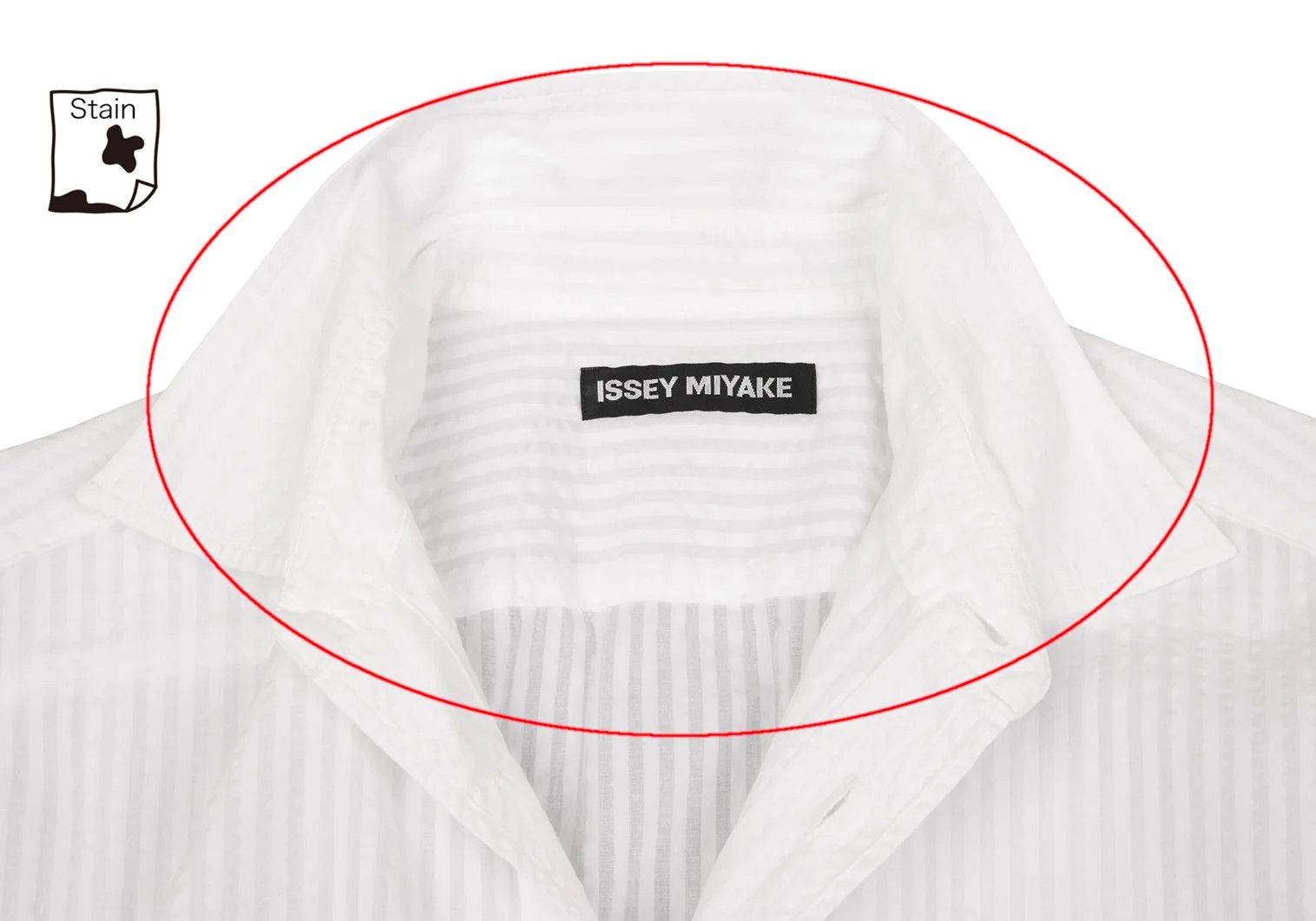 Issey Miyake Long Sleeve 3D Stripe Shirt in White Size US M / EU 48-50 / 2 - 5 Thumbnail