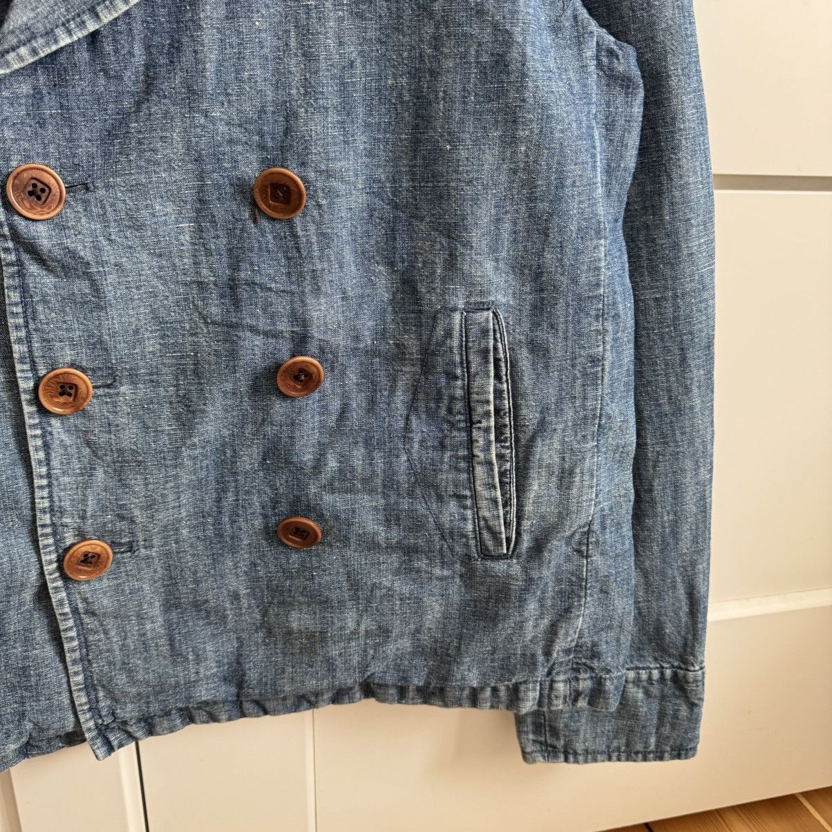 NN07 NN.07 vintage double breasted linen rare peacoat jacket Size US S / EU 44-46 / 1 - 7 Thumbnail