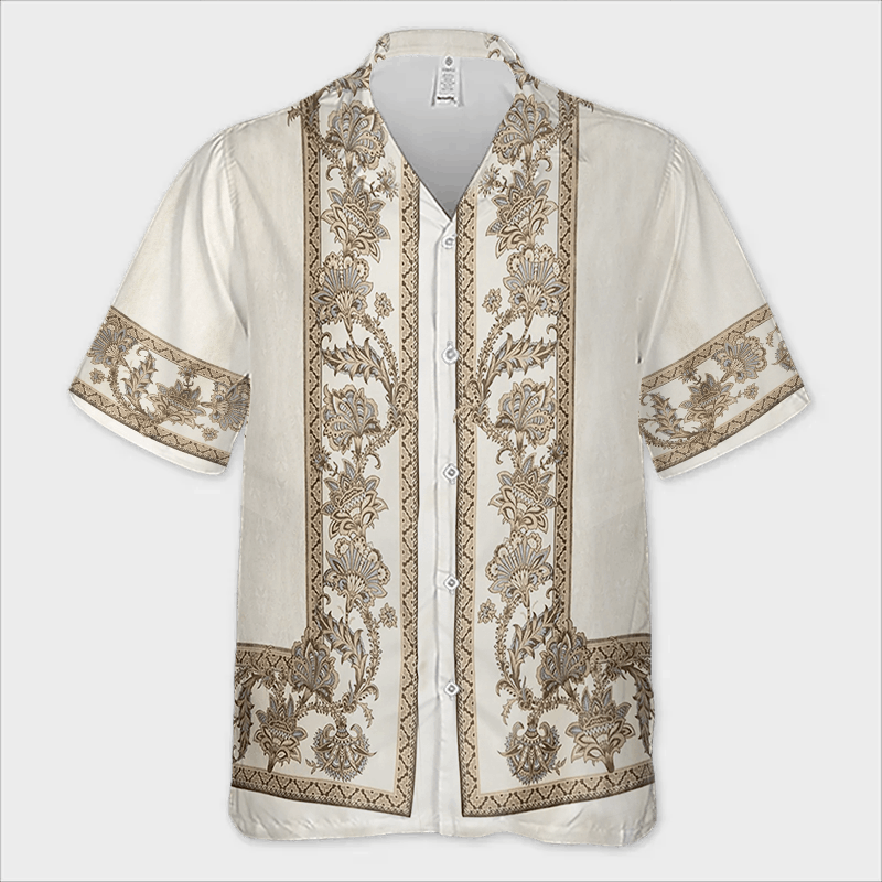 Other Men’s Natural Ivory Bowling Shirt | Minimalist Design Size US L / EU 52-54 / 3 - 2 Thumbnail