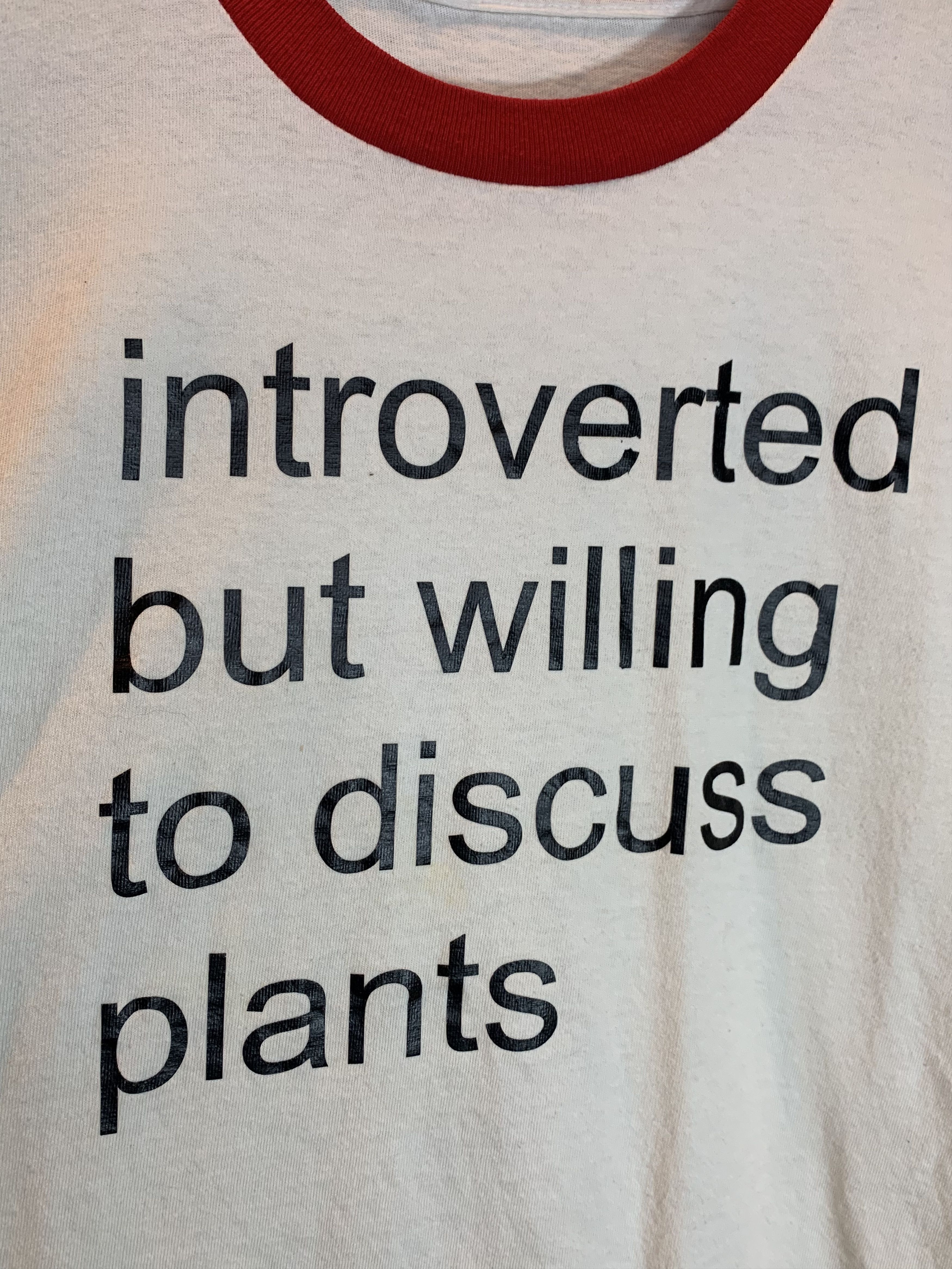 Vintage RARE Vintage Introverted But Willing To Discuss Plants Shirt Size US L / EU 52-54 / 3 - 2 Thumbnail